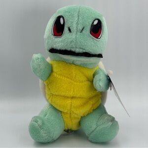 Vintage Pokemon Squirtle Plush 1998 Play By Play 6" Nintendo With Tags